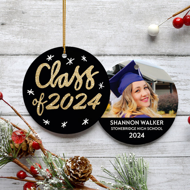 personalized personalized graduation photo christmas ornament – Christmas ornament, holiday tree decoration or gift