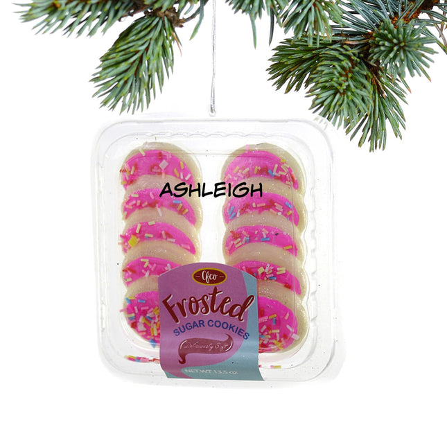 personalized personalized frosted sugar cookies christmas ornament – Christmas ornament, holiday tree decoration or gift