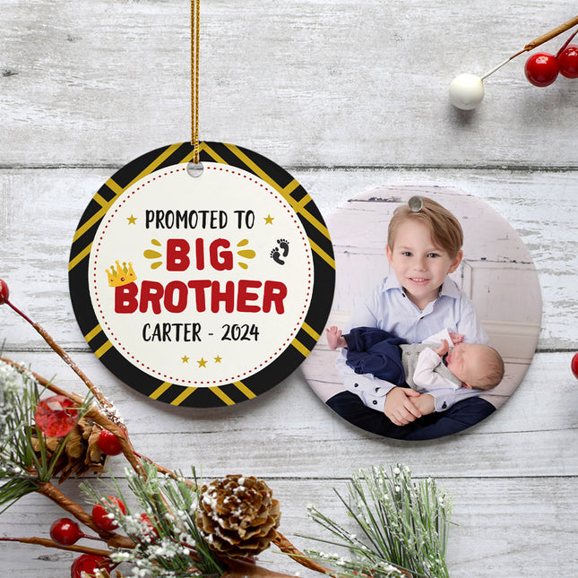 keepsake personalized big brother promotion christmas ornament – Christmas ornament, holiday tree decoration or gift
