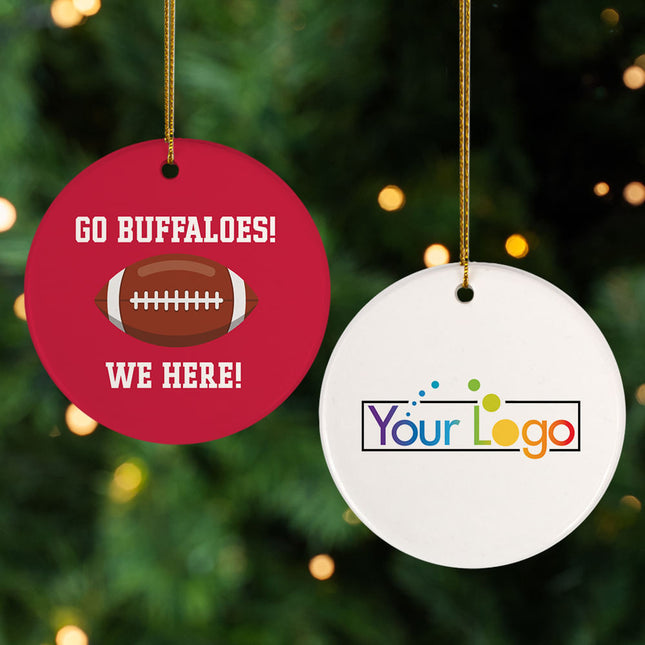 personalized personalized football college christmas ornament – Christmas ornament, holiday tree decoration or gift