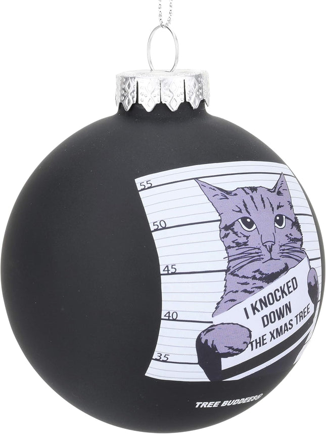 Cat Mugshot Keepsake Ornament