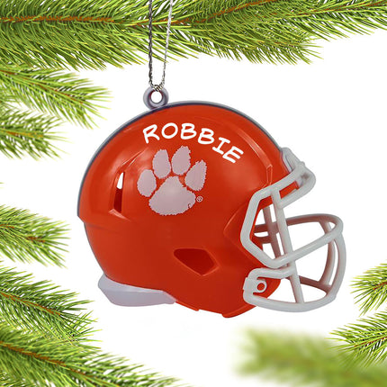decorative personalized clemson university football helmet christmas ornament – Christmas ornament, holiday tree decoration o