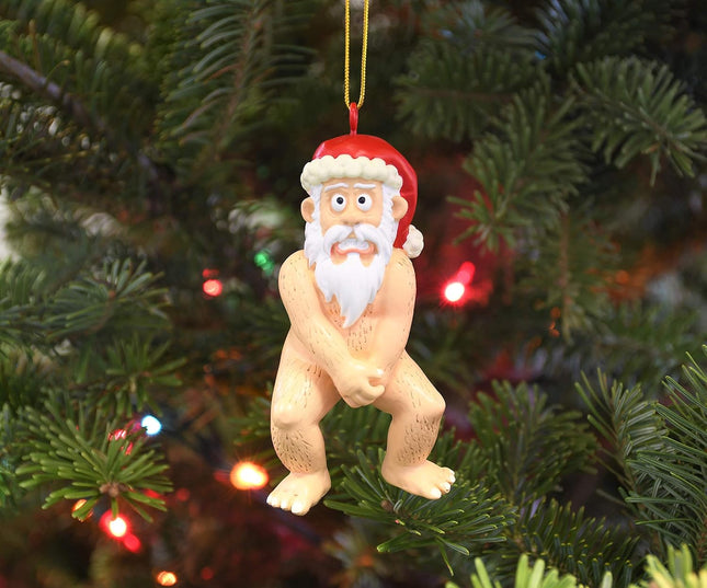 Naked Santa Keepsake Ornament