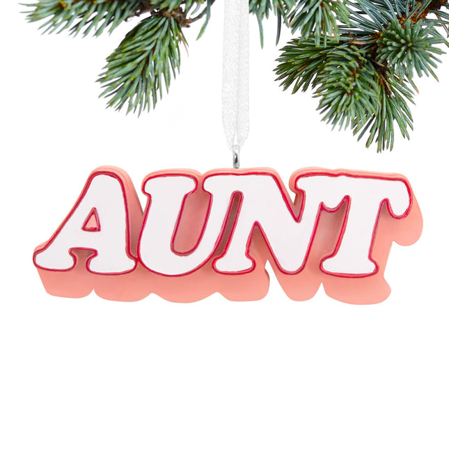 personalized hallmark aunt christmas ornament – Christmas ornament, holiday tree decoration or gift