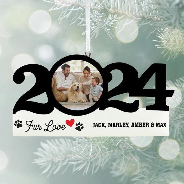 2025 Family Pet Personalized Dated Ornament