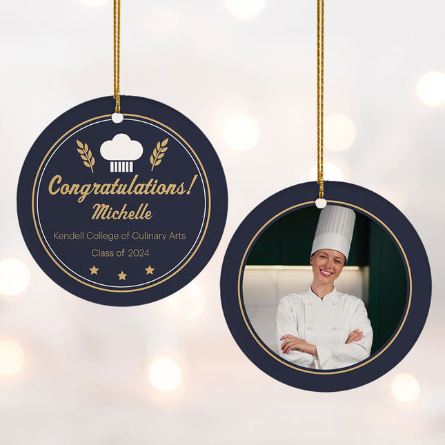 personalized personalized culinary arts christmas ornament – Christmas ornament, holiday tree decoration or gift