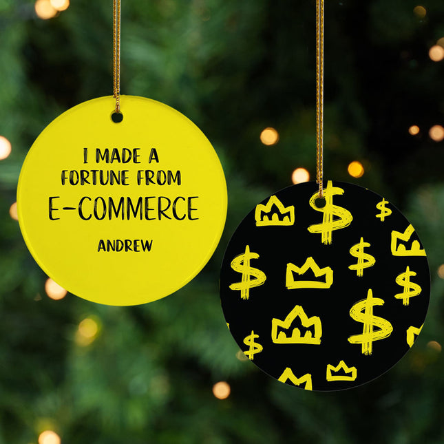 personalized personalized i made a fortune christmas ornament – Christmas ornament, holiday tree decoration or gift