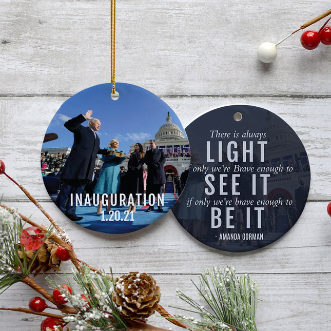 keepsake inauguration biden christmas ornament – Christmas ornament, holiday tree decoration or gift