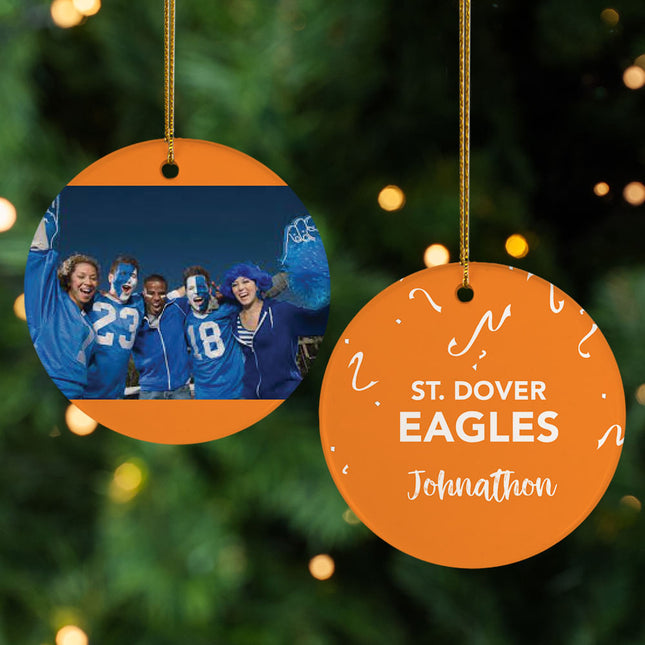 keepsake personalized school spirit christmas ornament – Christmas ornament, holiday tree decoration or gift