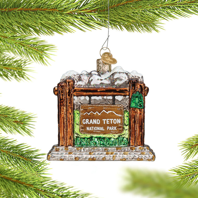 decorative personalized grand teton national park christmas ornament – Christmas ornament, holiday tree decoration or gift