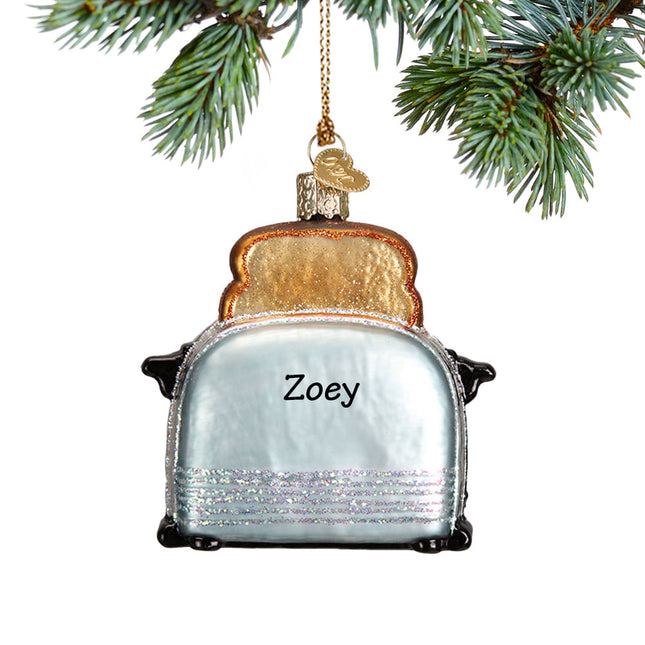 custom personalized retro toaster christmas ornament – Christmas ornament, holiday tree decoration or gift
