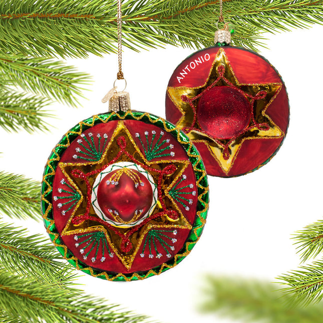 personalized personalized sombrero christmas ornament – Christmas ornament, holiday tree decoration or gift