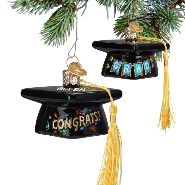 keepsake personalized graduation cap christmas ornament – Christmas ornament, holiday tree decoration or gift