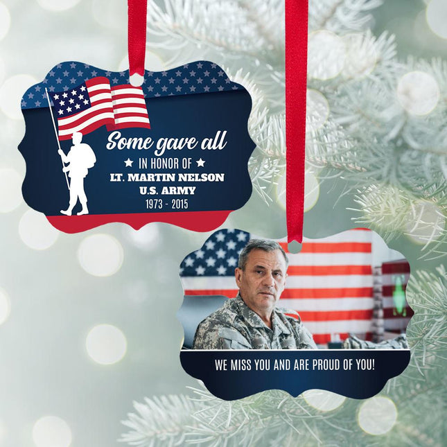 keepsake personalized memorial christmas ornament – Christmas ornament, holiday tree decoration or gift