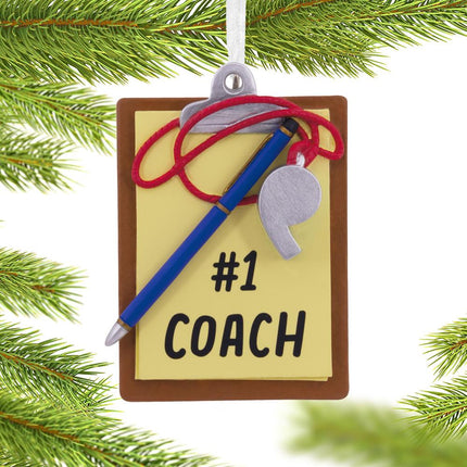 #1 Coach Clipboard Ornament created by HALLMARK and designed by Ornament Shop