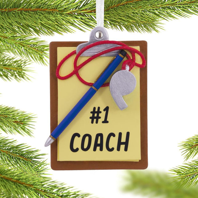 #1 Coach Clipboard Ornament created by HALLMARK and designed by Ornament Shop