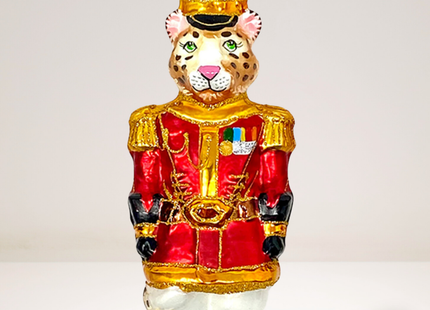 KRG Leopard Body Polish Glass Ornament