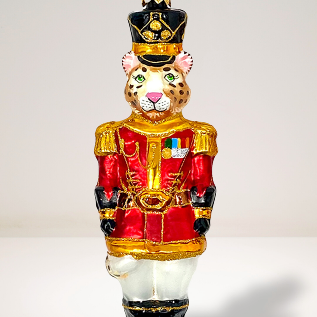 KRG Leopard Body Polish Glass Ornament