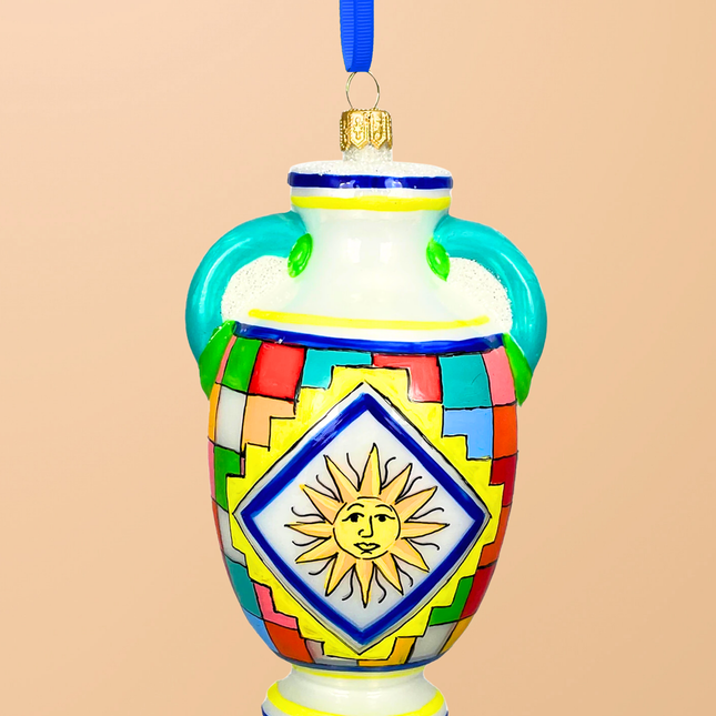 Vietri Sul Mare Vase Polish Glass Ornament