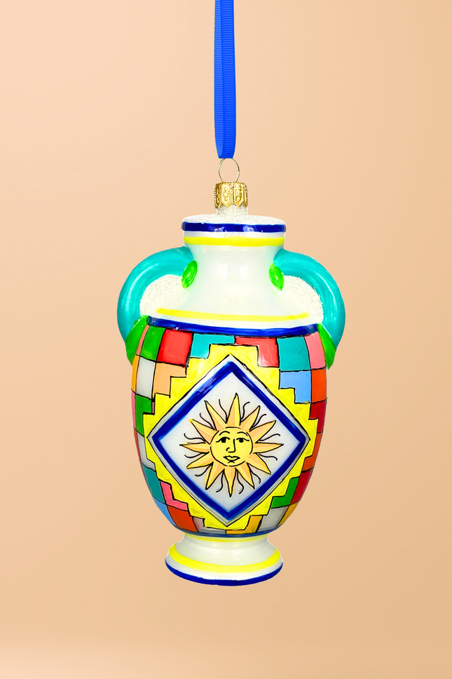 Vietri Sul Mare Vase Polish Glass Ornament