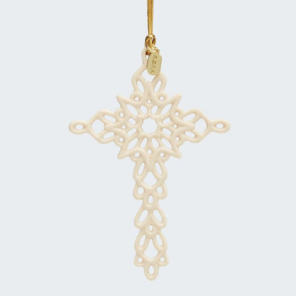2024 Dated Snow Fantasies Cross Ornament created by LENOX and designed by Ornament Shop