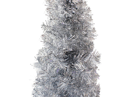 2' Silver Tabletop Pencil Tree with Plastic Stand, 93 Tips, Dia 12"