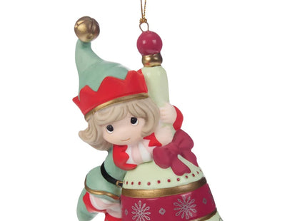 Precious Moments Christmas Elf Bell Ornament