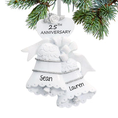 25th Anniversary Bells Ornament created by RUDOLPH AND ME and designed by Ornament Shop