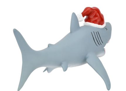 Santa Shark Christmas Tree Topper