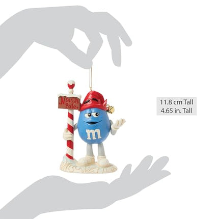 M&M Blue character elf Ornament