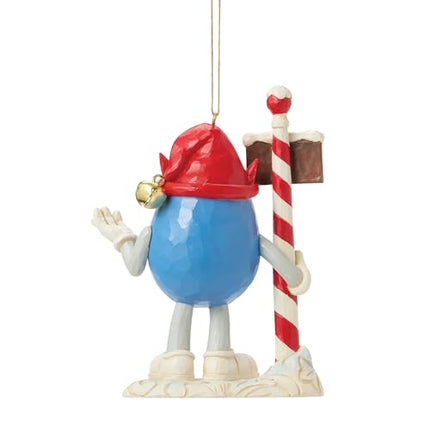 M&M Blue character elf Ornament