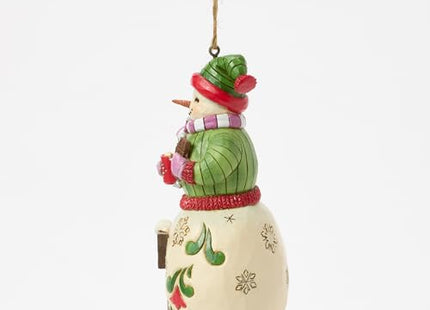 Snowman with Hot Cocoa Ornament