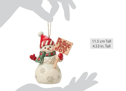 Snowman Peace & Joy Ornament