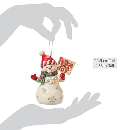 Snowman Peace & Joy Ornament
