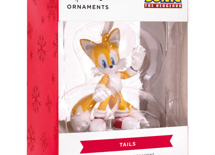 Personalized Tails Sonic Christmas ornament with custom name and year.