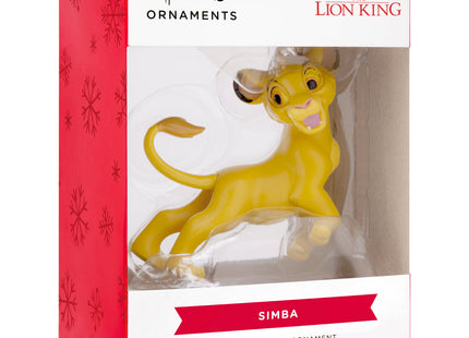Personalized Simba Lion King Christmas ornament with custom name and year.