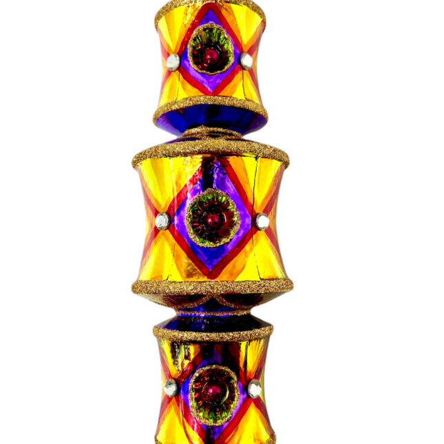 Bright Light Dazzler Holiday Polish Glass Christmas Ornament designed by Kenzies of London and by Personalized Ornamentshop