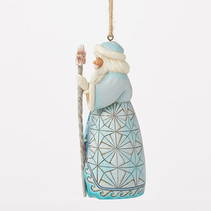 Jim Shore Heartwood Creek Coastal Santa Holding a Starfish Cane Ornament