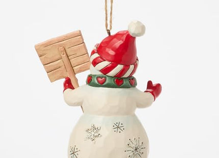 Snowman Peace & Joy Ornament