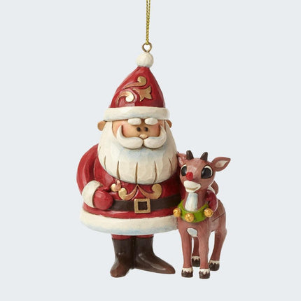 50th Anniversary Rudolph the Red Nosed Reindeer Rudolph & Santa Ornament created by JIM SHORE and designed by Ornament Shop