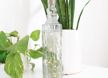 Pack of 10 Twinkle LED Bottle Cork Lights - Warm White (Bottle Not Included)