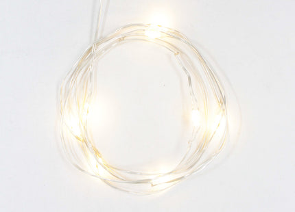 Pack of 10 Twinkle LED Bottle Cork Lights - Warm White (Bottle Not Included)