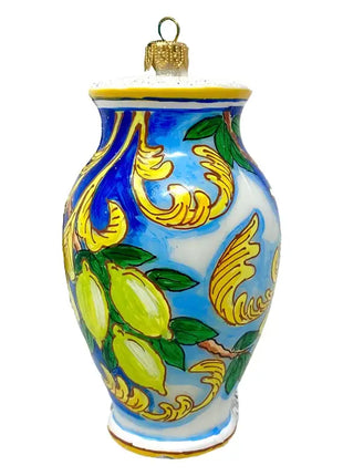 Italian Majolica Vase Polish Glass Christmas Ornament A designed by Kenzies of London and by Personalized Ornamentshop