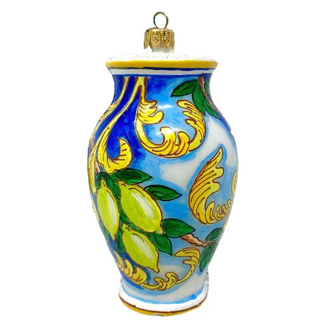 Italian Majolica Vase Polish Glass Christmas Ornament A designed by Kenzies of London and by Personalized Ornamentshop