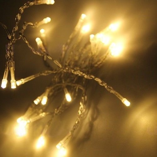 10 LED Clear Cable String Light - Battery Operated
