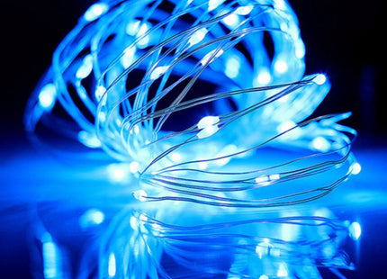 100 LED Silver Copper Fairy Light - Plug in