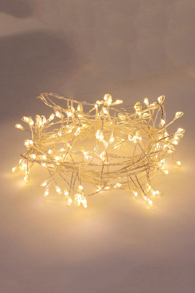 Silver Copper Cluster Fairy Light in Warm White Light