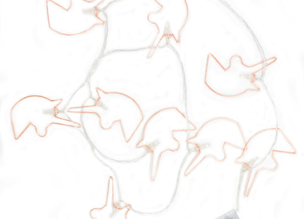 Rose Gold Unicorn String Lights - Battery Operated