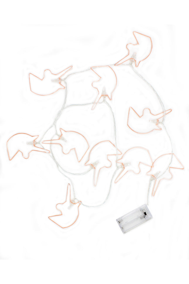 Rose Gold Unicorn String Lights - Battery Operated
