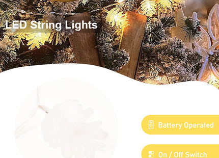 10 LED Soft Plastic Pine Cone Light Set - Warm White